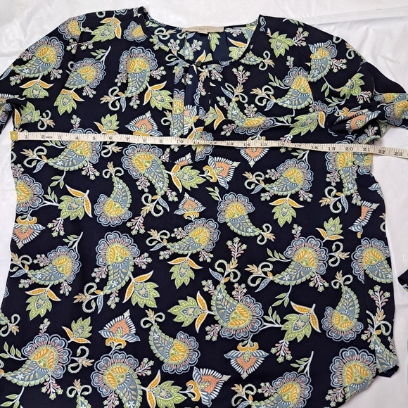 LOFT long sleeves paisley top - Picture 9 of 10